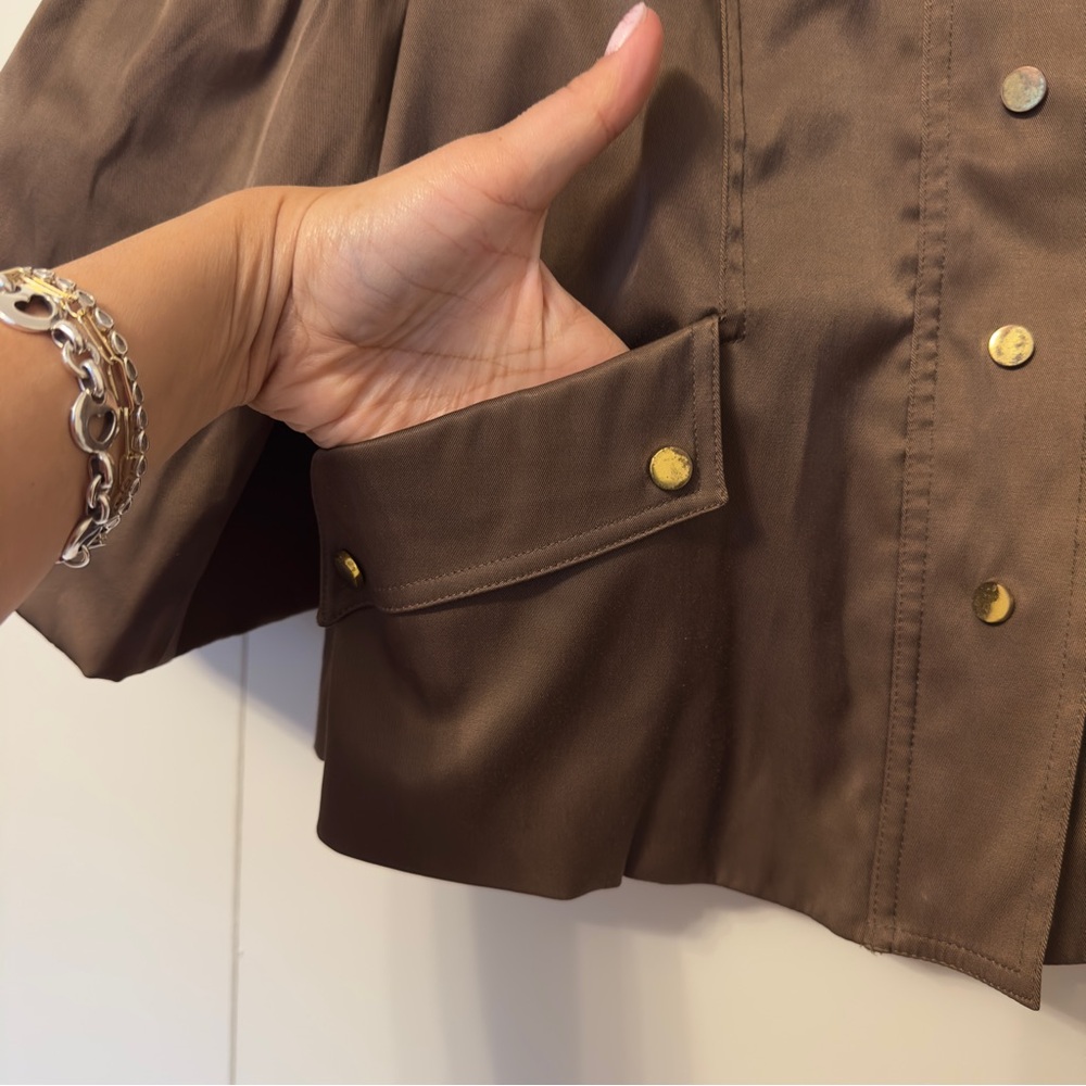 Cache 3/4 Sleeve Utility Jacket | Brown - Picture 4 of 8